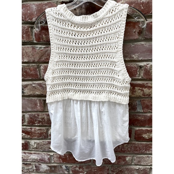 Veronica Beard Sade Mixed Media Tank Medium - Picture 4 of 4